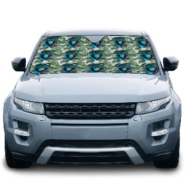 Discover ape, primate, monkey wearing headphones Car Sun Shades