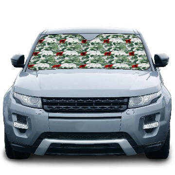 Discover Grandma Bear Red Plaid Cub Mom Christmas Ladies Car Sun Shades