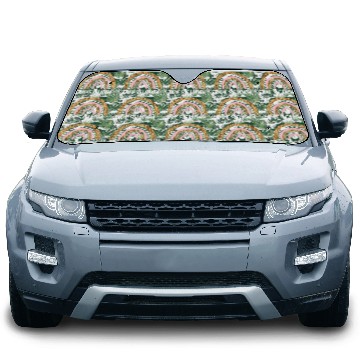 Discover Preschool Teacher Leopard Rainbow Teacher Back To Car Sun Shades