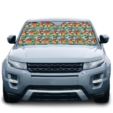 Discover Yorkie Lover Retro Sunset Silhouette Car Sun Shades