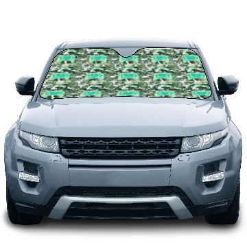 Discover Gaming Is My Valentine Light Green Car Sun Shades