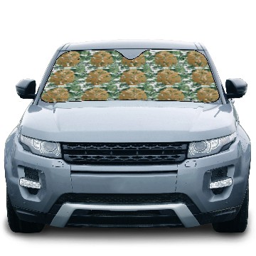 Discover Aztec & Mayan: Sleek Mask Business Logo Car Sun Shades