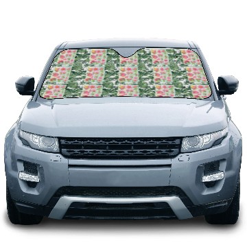 Discover Iris and Indigo Spring Flowers Car Sun Shades