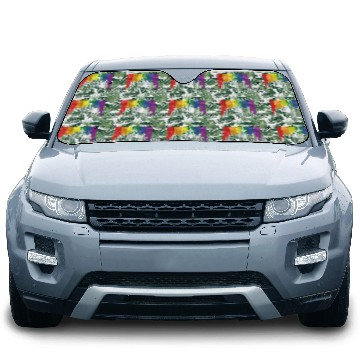 Discover San Antonio Texas Rainbow Flag LGBTQAI Pride Car Sun Shades