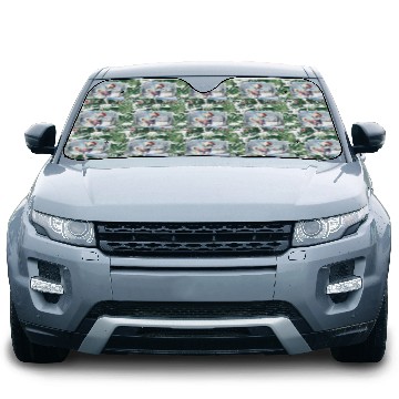 Discover Chihuahua In a Winter Wonderland Car Sun Shades