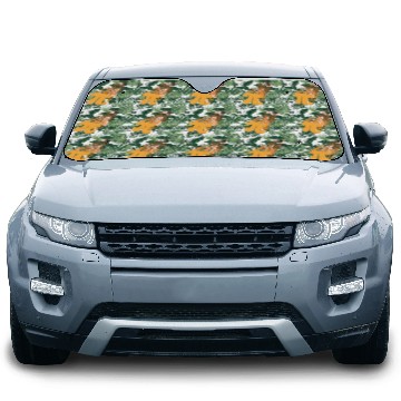 Discover Pi symbol fading orange to red infinity Car Sun Shades