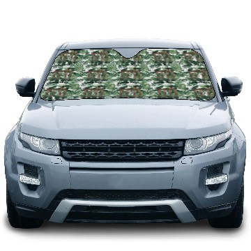 Discover Bold monkey print "Guinea Baboon" Car Sun Shades