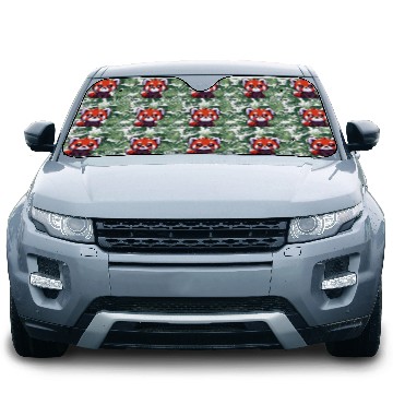 Discover Playful Red Panda Cartoon Car Sun Shades