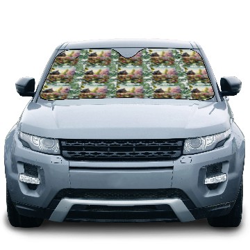 Discover Spring Serenity in Japanese Garden Car Sun Shades
