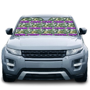 Discover Black And Purple Sunday Vibes Motivation Car Sun Shades 4