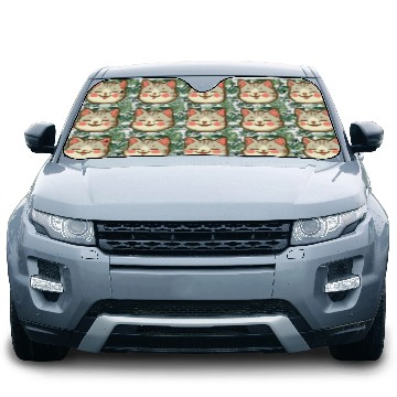 Discover Cool Cat Vibes: Feline Face Car Sun Shades