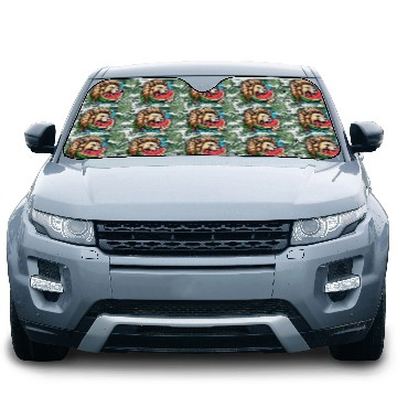Discover Lion Enjoying a Juicy Watermelon Car Sun Shades