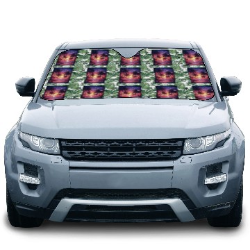 Discover summer beach "Tropical Twilight Serenity" Car Sun Shades