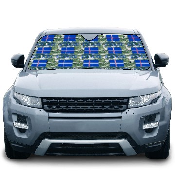 Discover Nordic Flag Illustration with Icelandic Text Car Sun Shades