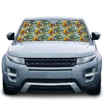Discover Sloth fisherman moon pizza space Car Sun Shades