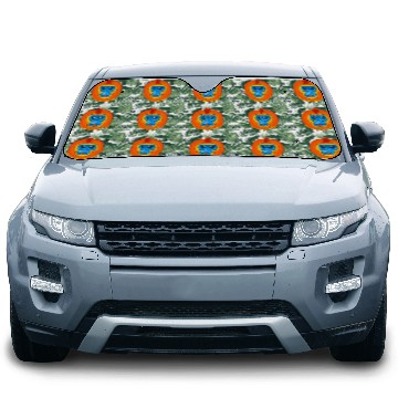 Discover Cute Golden Snub Nosed Monkey Face Car Sun Shades