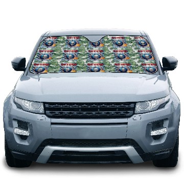 Discover Fear The Strike - Skull Bowling Explosion Art Car Sun Shades