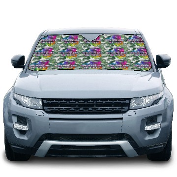 Discover Iced Beer and Big Putts Disc Golf Beer Lover Car Sun Shades