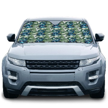 Discover Majestic Blue Deer in Enchanted Forest Car Sun Shades