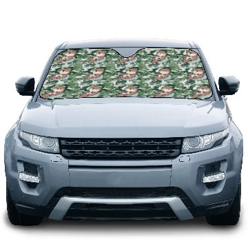 Discover Relaxed Otter – Cute Animal Illustration Car Sun Shades