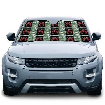 Discover Japanese Warrior Holding Sword with “JP KOUASSI” Car Sun Shades