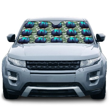 Discover Royal Blue Lightning Car Sun Shades