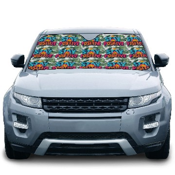 Discover Vibrant Stay Positive Sun Design Car Sun Shades