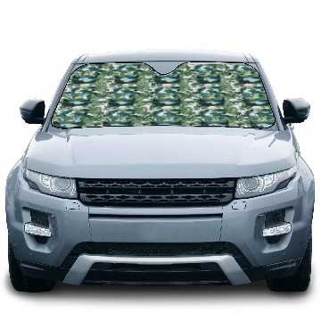 Discover Mountains and Sunrise Inspirational quote Car Sun Shades