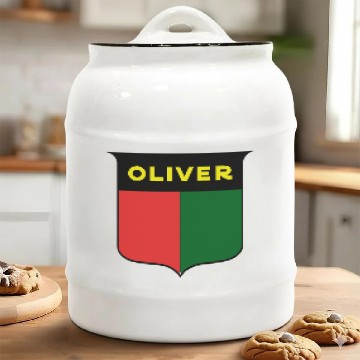 Discover Oliver farm RED Green Ceramic Cookie Jars