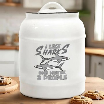 Discover Shark Ocean Predator Sea Creature Ceramic Cookie Jars
