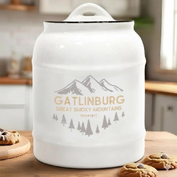 Discover Gatlinburg Tennessee Great Smoky Mountains Vintage Ceramic Cookie Jars