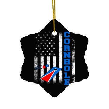 Discover Cornhole Flag US American USA Player Game Bags Ceramic Ornaments