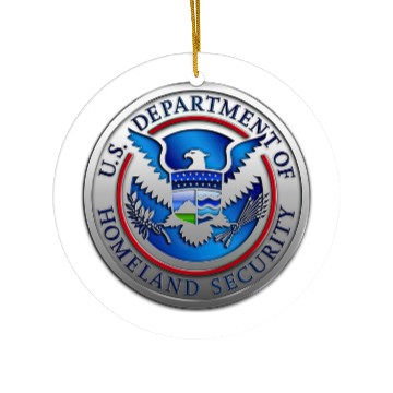 Discover Department of Homeland Security (DHS) Ceramic Ornaments