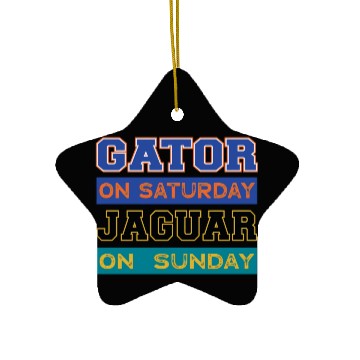 Discover Gator On Saturday Jaguar On Sunday Jacksonville Fo Ceramic Ornaments