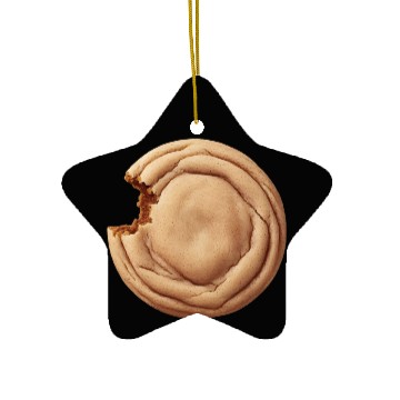 Discover Slightly Bitten Snickerdoodle Snickerdoodle Cookie Ceramic Ornaments