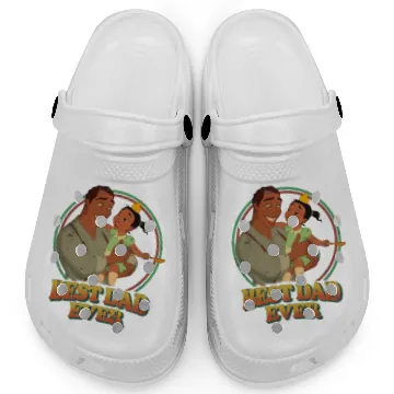 Discover Retro James And Tiana Best Dad Ever Disney Clogs
