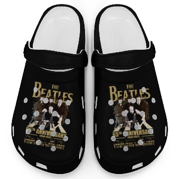 Discover The Beatles Rock Band 1960-2025 65th Anniversary Clogs