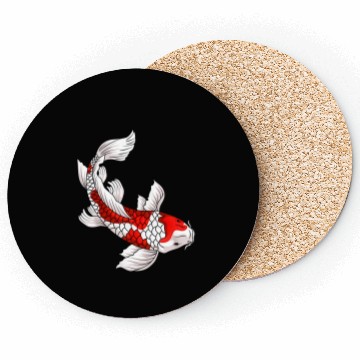Discover Japanese Koi Fish Carp Nishikigoi Taisho Sanke Coasters