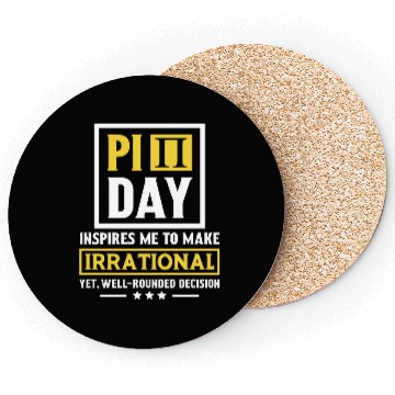 Discover Funny Pi Day Coasters Math Coasters Pi Day 3 14 Irrational
