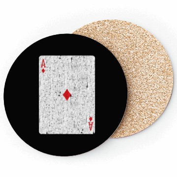 Discover ace of diamonds playing card Coasters