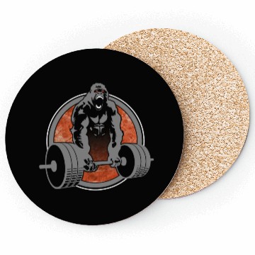 Discover Gorilla Lifting Weightlifting Coasters