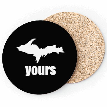 Discover UP Yours white Coasters