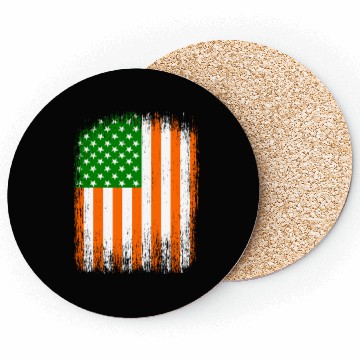 Discover Irish American Flag Coasters