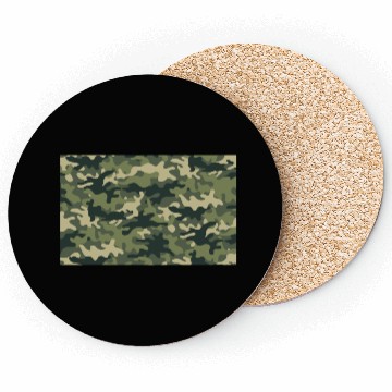 Discover Camouflage pattern green Coasters