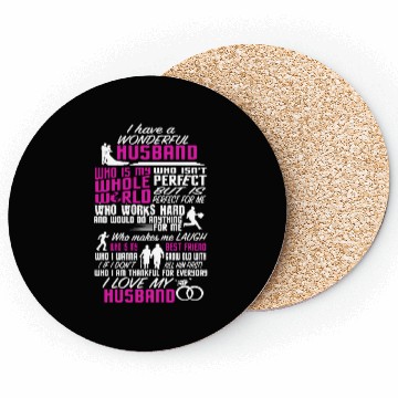 Discover I Love My Husband Coasters