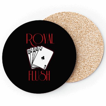 Discover royal flush Coasters