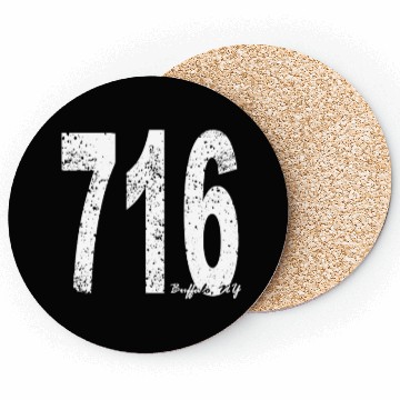 Discover Vintage Buffalo Area Code 716 Coasters