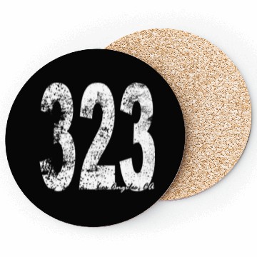 Discover Vintage Los Angeles Area Code 323 Coasters
