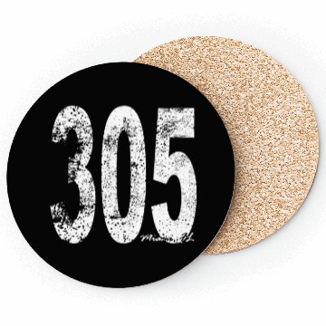 Discover Vintage Miami Area Code 305 Coasters