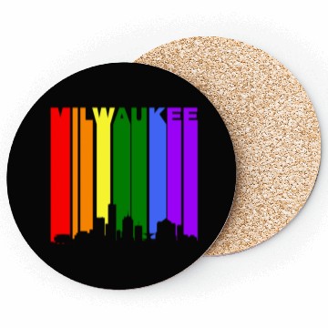 Discover Milwaukee Wisconsin Rainbow LGBT Gay Pride Coasters